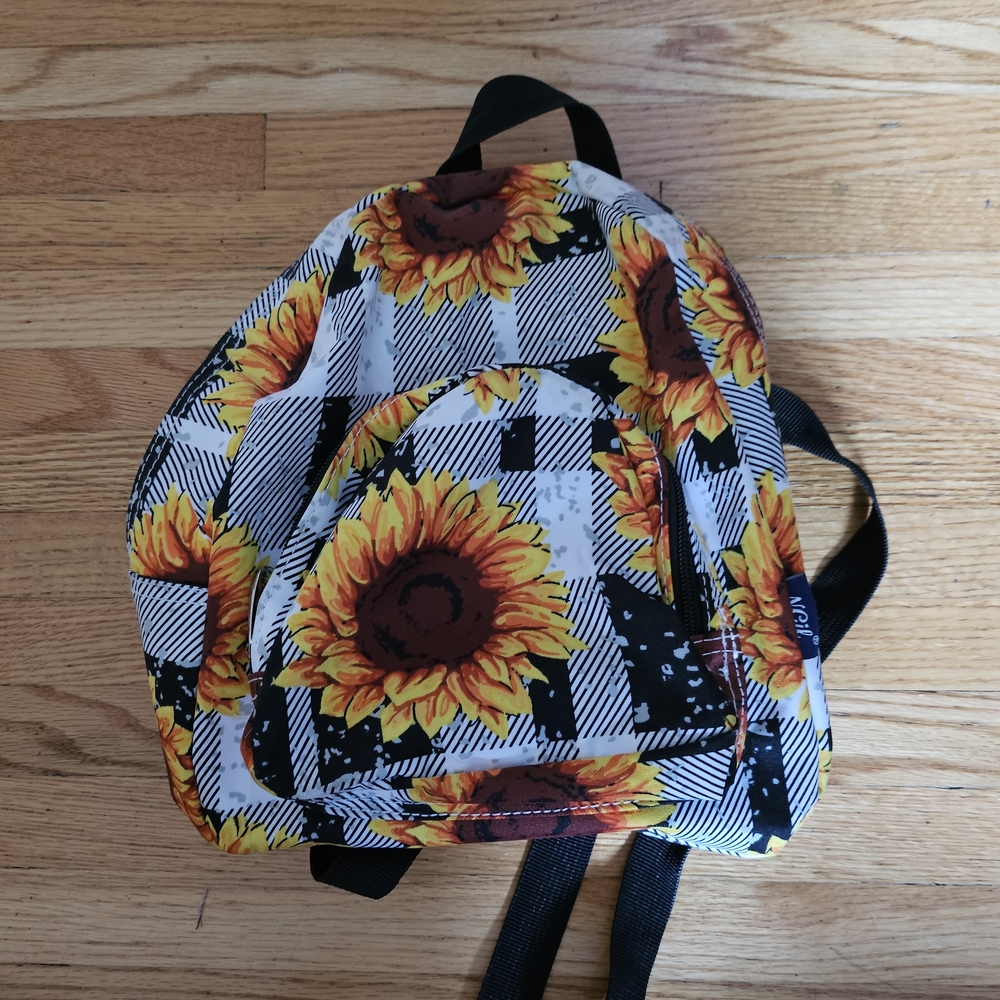 Sunflower Print Women's Backpack